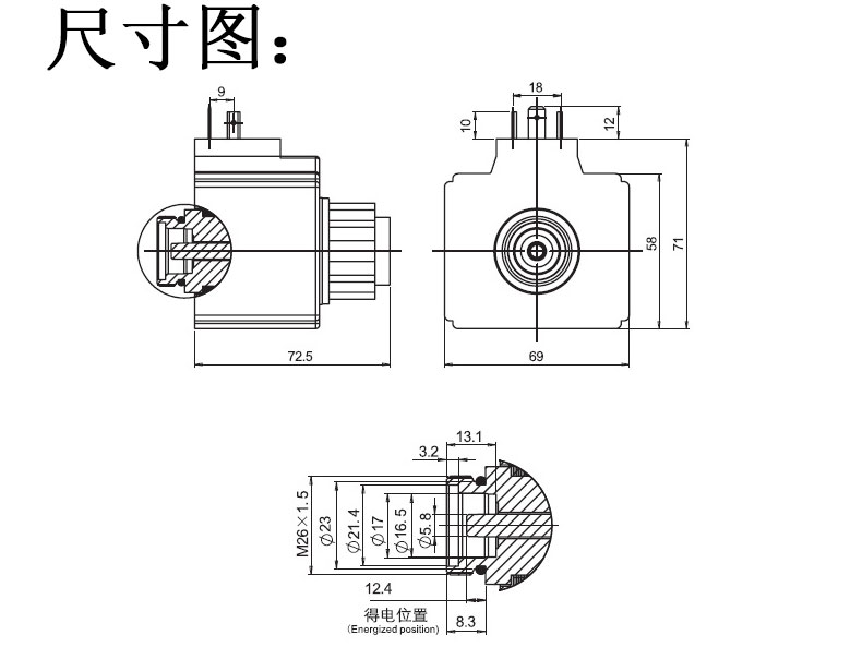 電磁換向閥線圈